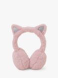 Angels by Accessorize Kids' Faux Fur Fluffy Cat Ear Muffs, Pink