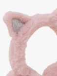 Angels by Accessorize Kids' Faux Fur Fluffy Cat Ear Muffs, Pink