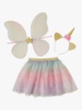 Angels by Accessorize Kids' Unicorn Fairy Costume Set, Pink/Multi