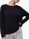 Femilet Yara Soft Feel Long Sleeve Lounge Pyjama Top, Black