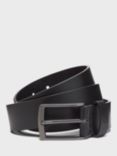 Crew Clothing Leather Smart Classic Belt, Black