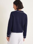 Monsoon Nicki Knitted Jacket, Navy