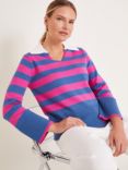 Monsoon Shay Stripe Collar Polo Jumper