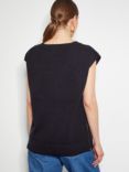 Monsoon Zuri Zip Detail Knit Top