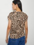 Monsoon Archi Animal Print T-Shirt, Brown