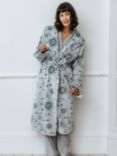 Chelsea Peers Sun & Moon Fleece Dressing Gown, Teal