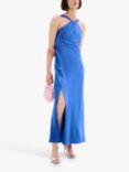 OMNES Alessia Halterneck Dress, Cobalt