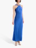 OMNES Alessia Halterneck Dress, Cobalt