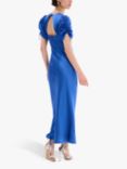 OMNES Jemima Open Back Dress, Cobalt