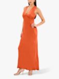 OMNES Nova Open Back Dress, Burnt Orange