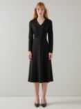 L.K.Bennett Lacey Midi Dress, Black