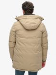 Superdry City Padded Parka Jacket, Timber Wolf Brown