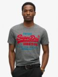 Superdry Duo Vintage Logo T-Shirt, Karst Black Mega