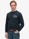 Superdry Classic Vintage Logo Sweatshirt, Eclipse Navy