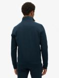 Superdry Core Pique Henley Sweatshirt, Eclipse Navy