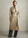 Reiss Darcie Trench Coat, Khaki