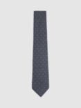 Reiss Noto Geometric Silk Tie, Indigo