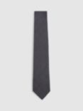 Reiss Parma Geometric Silk Blend Tie, Steel Blue