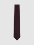 Reiss Baratti Silk Wool Blend Tie, Bordeaux