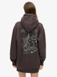 Superdry Tattoo Rhinestone Hood Dress