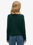 Superdry Americana Roll Neck Knit Jumper, Dark Pine Green