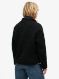 Superdry Outdoor Half Zip Fleece, Contrast Black