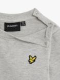 Lyle & Scott Baby Crew Sweatshirt and Jogger Set, Light Grey Marl