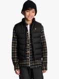 Lyle & Scott Kids' Wadded Gilet, Jet Black