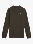 Lyle & Scott Kids' Crew Sweatshirt, Olive