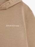 Lyle & Scott Kids' Embroidered Hoodie, Sand Storm