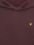 Lyle & Scott Kids' Fly Fleece Hoodie, Burgundy