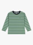 Petit Bateau Kids' Fine Cotton Jersey Striped Top, Palmeraie/Paul