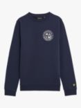 Lyle & Scott Kids' Football Logo Sweatshirt, Navy