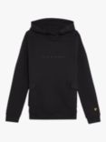 Lyle & Scott Kids' Cargo Pocket Hoodie, Jet Black