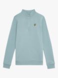 Lyle & Scott Kids' Quarter Zip Jumper, Blue Smoke