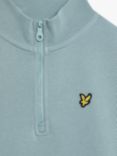 Lyle & Scott Kids' Quarter Zip Jumper, Blue Smoke