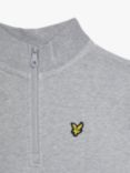 Lyle & Scott Kids' Quarter Zip Jumper, Light Grey Marl