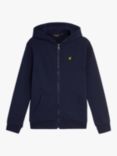 Lyle & Scott Kids' Zipped Hoodie, Navy