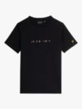 Lyle & Scott Kids' Embroidered T-Shirt, Jet Black