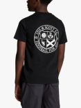 Lyle & Scott Kids' Football Logo T-Shirt, Jet Black