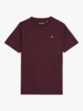 Lyle & Scott Kids' Sports T-Shirt, Burgundy