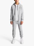 Lyle & Scott Kids' Drawstring Joggers, Light Grey Marl