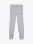 Lyle & Scott Kids' Drawstring Joggers, Light Grey Marl