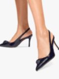 Kurt Geiger London Belgravia Slingback Court Shoes, Black