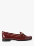 Carvela Click Patent Leather Loafers, Brown Camel, Red