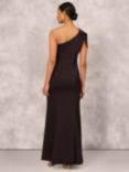 Aidan Mattox by Adrianna Papell One Shoulder Mermaid Maxi Dress, Chocolate