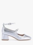 KG Kurt Geiger Adelaide Mary Jane Court Shoes, Silver