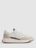 Reiss Emmett Lightweight Colour Block Trainers, Off White