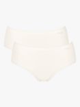 sloggi GO Organic Cotton Midi Knickers, Silk White