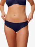 Triumph Lovely Micro Tai Mid Rise Briefs, Dark Blue